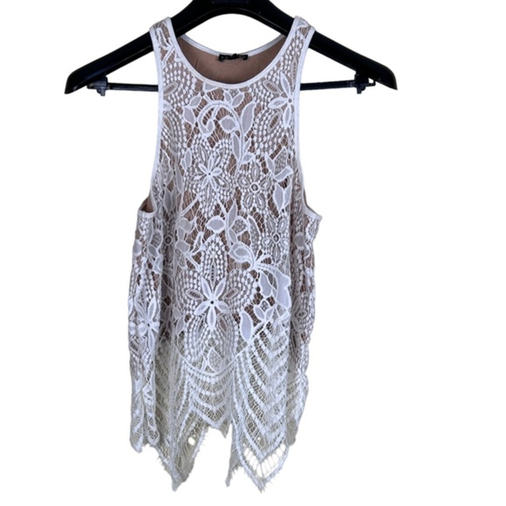 Express lace‎ overlay sleeveless top size S